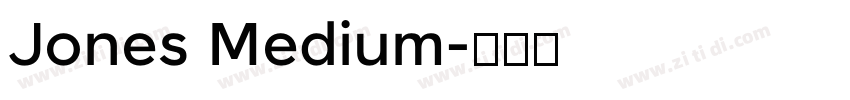 Jones Medium字体转换